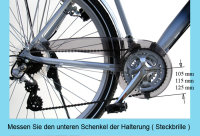 Steckbrille ST-230 (verzinkt) bis 48 Zähne Halterung für Fahrrad mit Kettenschaltung ATB MTB Trekking Bike Kettenschutz 230-2 48Z oder 42 Zähne mit Kettenblattring