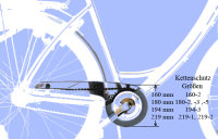 Fahrrad Kettenschutz Easy-Line 194-3 für 40-42 Zähne Kettenblatt - zwei flügelig