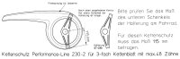 Fahrrad Kettenschutz Performance Line 230-2A bei 42 Zähne 3-fach Kettenblatt (über Kettenblatt Ring) ATB MTB nachträglich bei Kettenschaltung