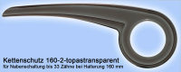 Transparenter Performance Line Fahrrad Kettenschutz 160 |180 | 219 mm für City Bike mit 1-fach Kettenblatt