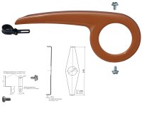 Nachrüstset Fahrrad Dekaform Kettenschutz Performance Line 219-2 für 44-46-48 Z Kettenblatt City Bike mit Befestigungsmaterial