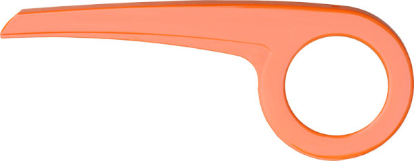 Easy-Line Fahrrad Kettenschutz Orange 180 | 194 mm für 1-fach Kettenblatt City Bike