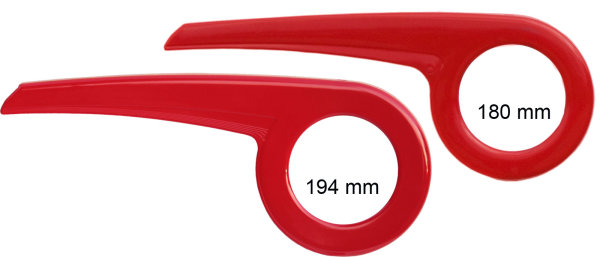 Easy-Line Fahrradkettenschutz Rot 180 | 194 mm für 1-fach Kettenblatt City Bike