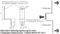 Fahrrad Kettenschutz Easy-Line 180-3 für 36-38 Zähne Kettenblatt (zwei flügelig) für City Bike