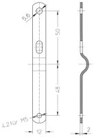 Fahrrad Kettenschutz Easy-Line 180-3 für 36-38 Zähne Kettenblatt (zwei flügelig) für City Bike