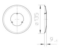 Speichenschutzscheibe 135 mm für ATB MTB Fahrrad Kettenschaltung Steckzahnkranz 28-30 Zähne transparent