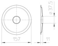 Speichenschutzscheibe 157 mm für ATB MTB Fahrrad Kettenschaltung Schraubzahnkranz bis 34 Zähne transparent