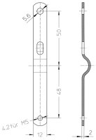 Doppel-Halterung hinten für Zweiflügeligen-Fahrrad Kettenschutz