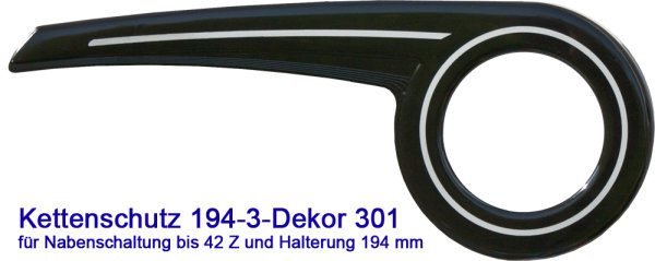 Schwarz+Dekor silber 301